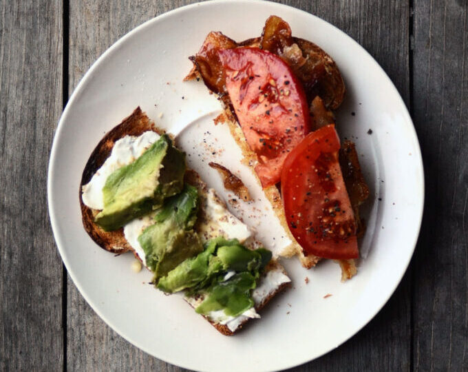 Bacon, Avocado, and Tomato Sandwich