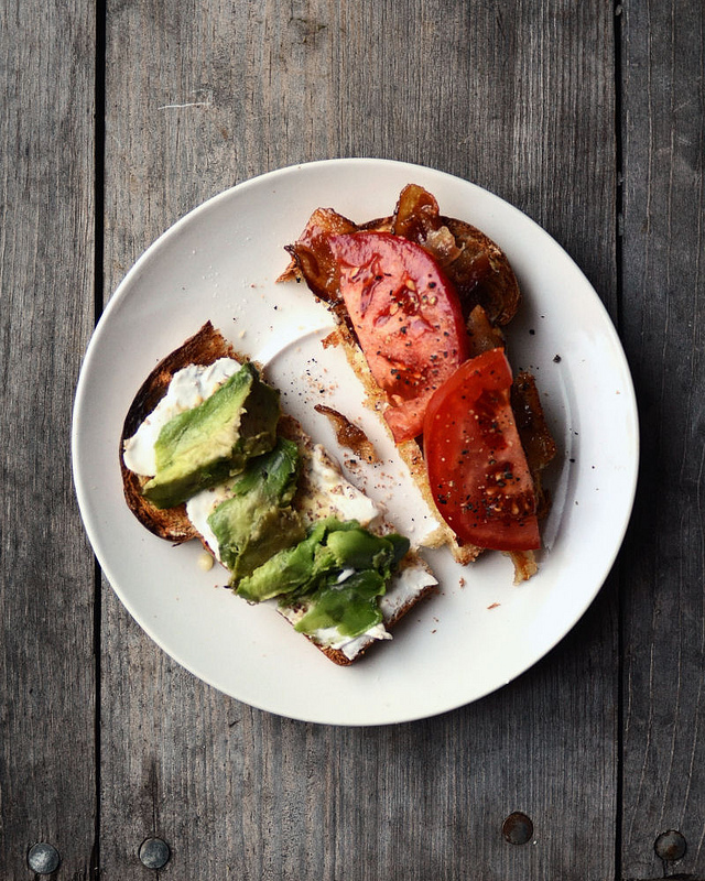 BAT (Bacon, Avocado and Tomato) Sandwich | Buttered Side Up