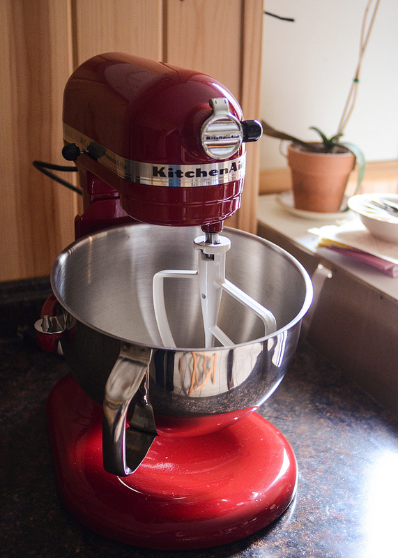 Shiny Red Kitchen Aid!