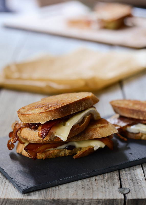 Bacon and Brie Grilled Cheese with Jam