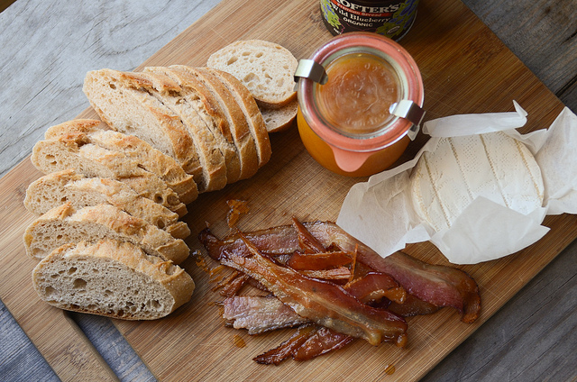 Bacon and Brie Grilled Cheese with Jam