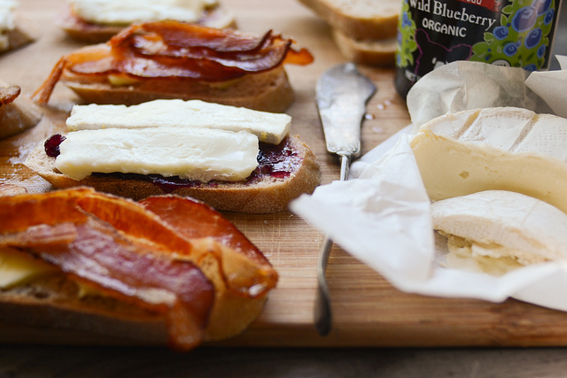 Bacon and Brie Grilled Cheese with Jam