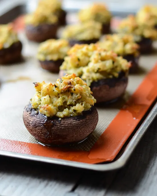 Shrimp Stuffed Portobello Mushrooms