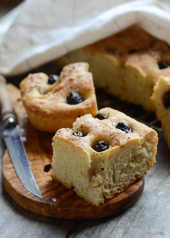 Roasted Garlic and Olive Focaccia