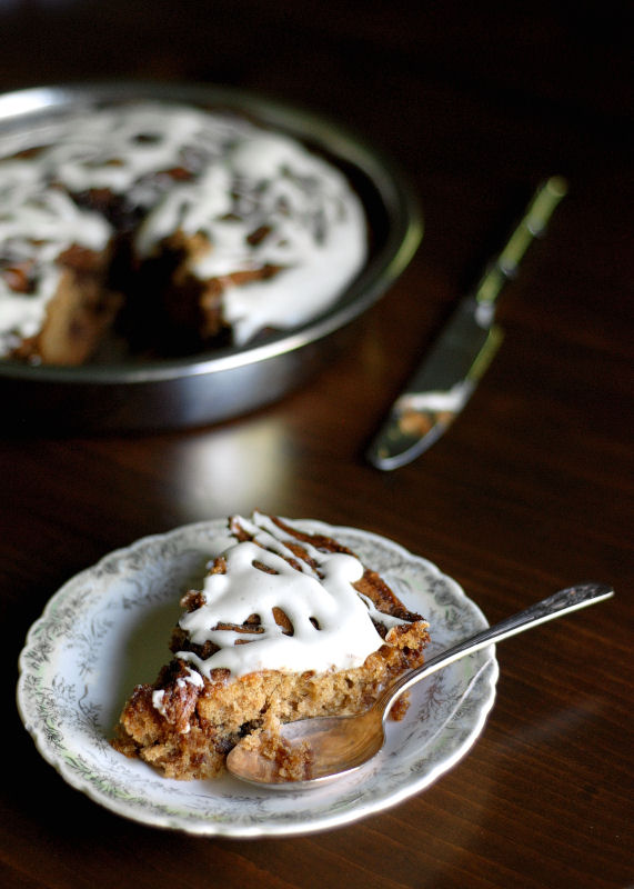 Cinnamon Roll Cake | Buttered Side Up