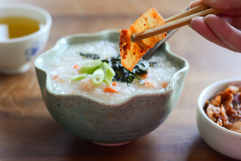 Korean Shrimp and Rice Porridge (Saewoojuk)