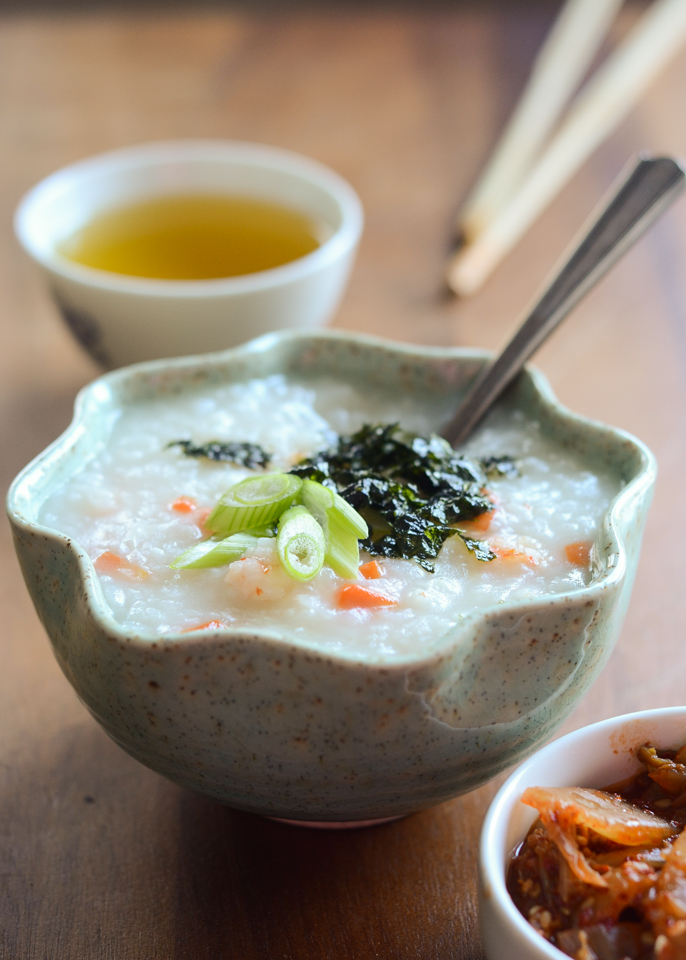 Korean Shrimp and Rice Porridge (Saewoojuk)