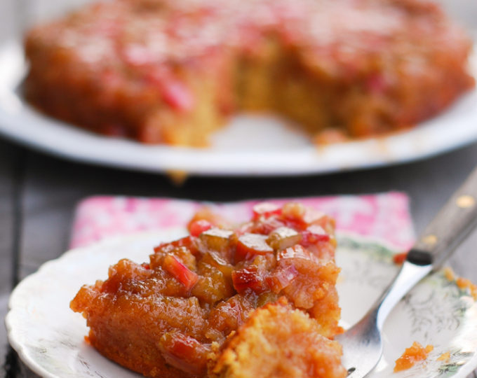 Rhubarb Upside Down Cake