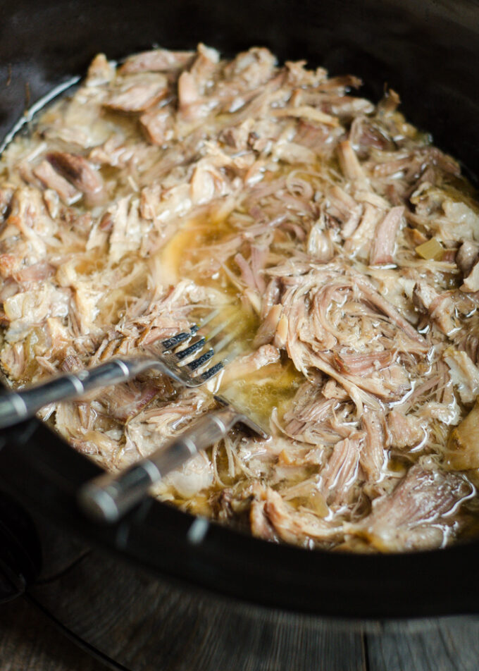 Pulled Pork in the Crockpot-Slow Cooker | Buttered Side Up