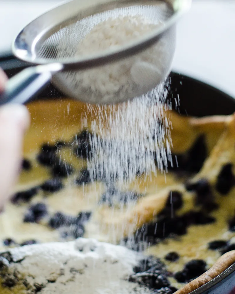 Blueberry Dutch Baby - Buttered Side Up