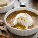 This Baked Pumpkin Custard is so easy - no pie crust required!