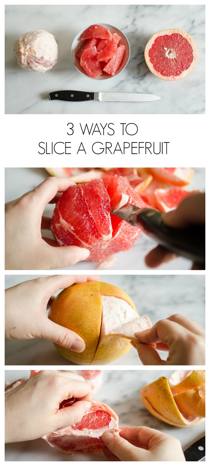 3 Ways to Slice a Grapefruit