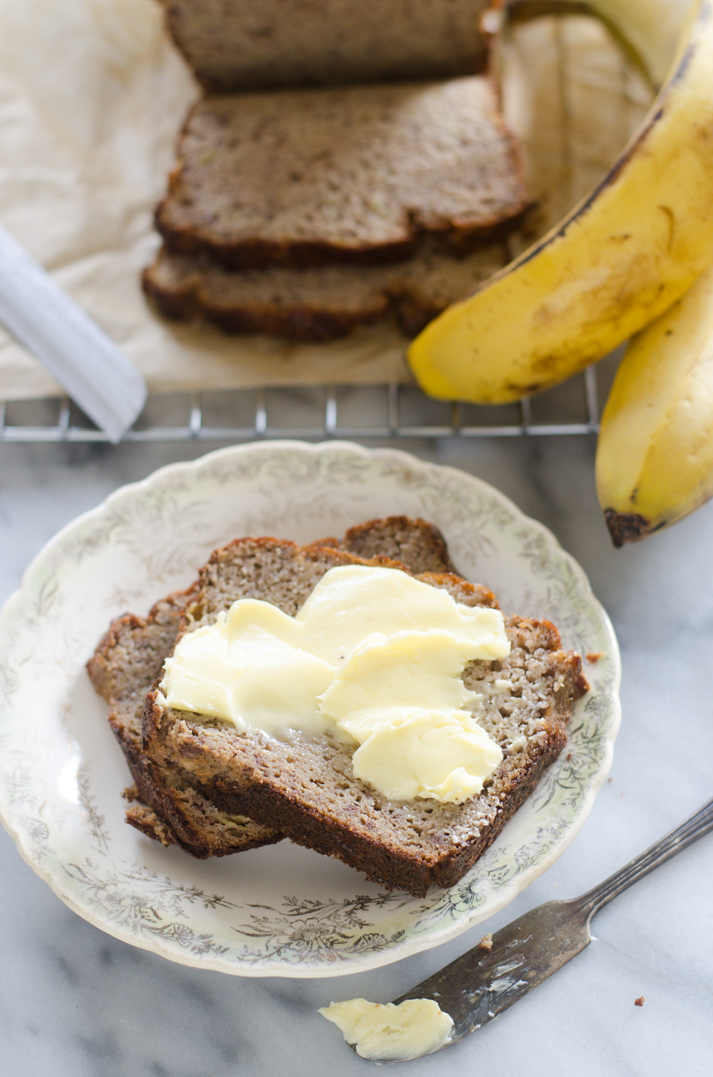 Coconut Flour Banana Bread (Gluten Free, Grain Free, Nut Free, Paleo Friendly, Sugar Free)