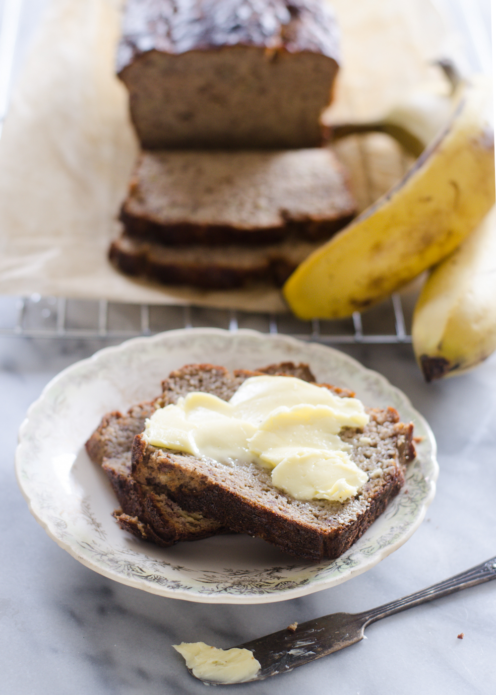 Coconut Flour Banana Bread (Gluten Free, Grain Free, Nut Free, Paleo Friendly, Sugar Free)