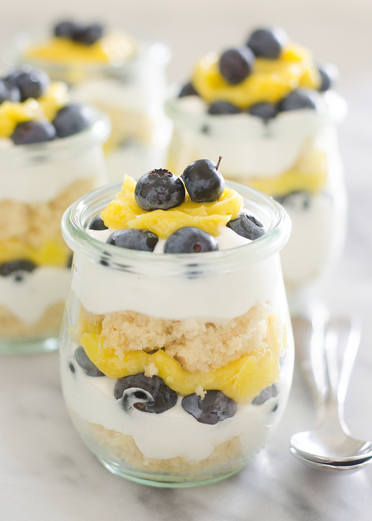 Individual Lemon Blueberry Trifles | Buttered Side Up