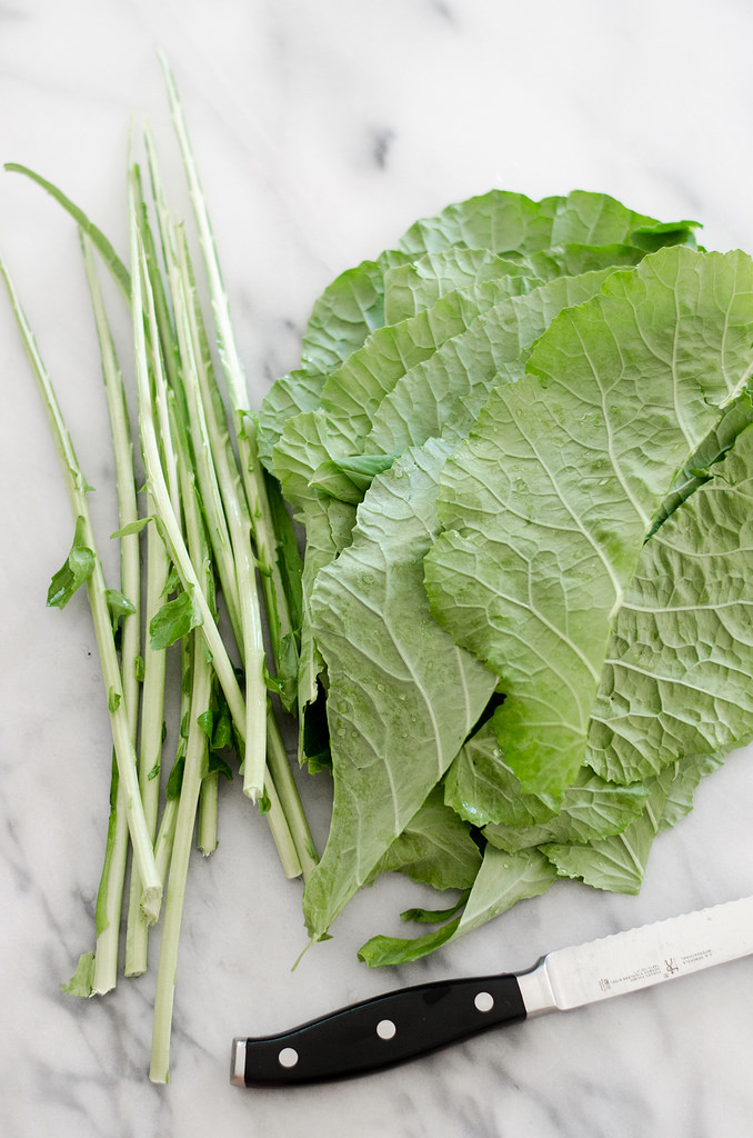 Collard Greens - Learn how to prepare collard greens, along with recipe ideas for what do make with them!