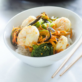 30-Minute Shrimp and Shiitake Stir-Fry