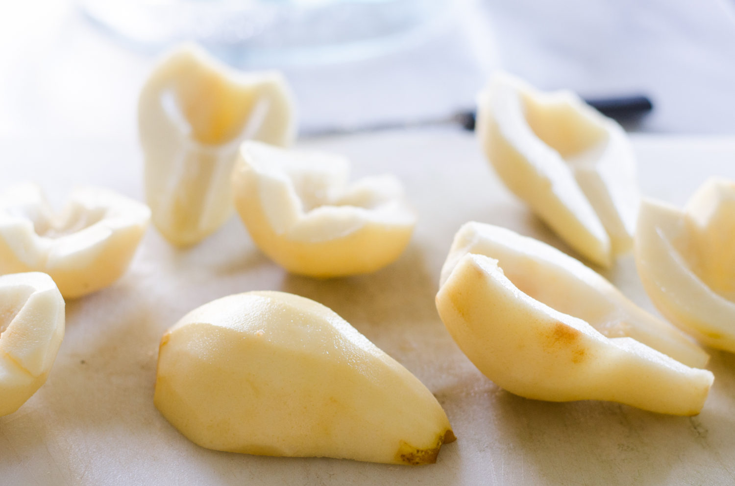 Einkorn Pear Custard Pie