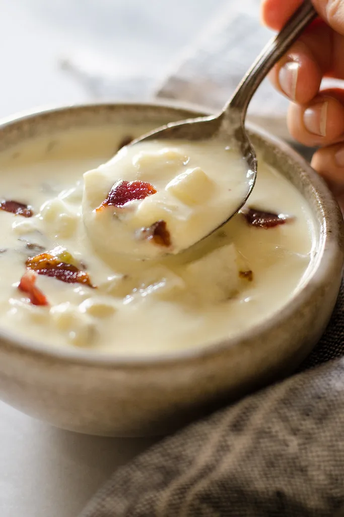 Creamy Potato and Bacon Soup