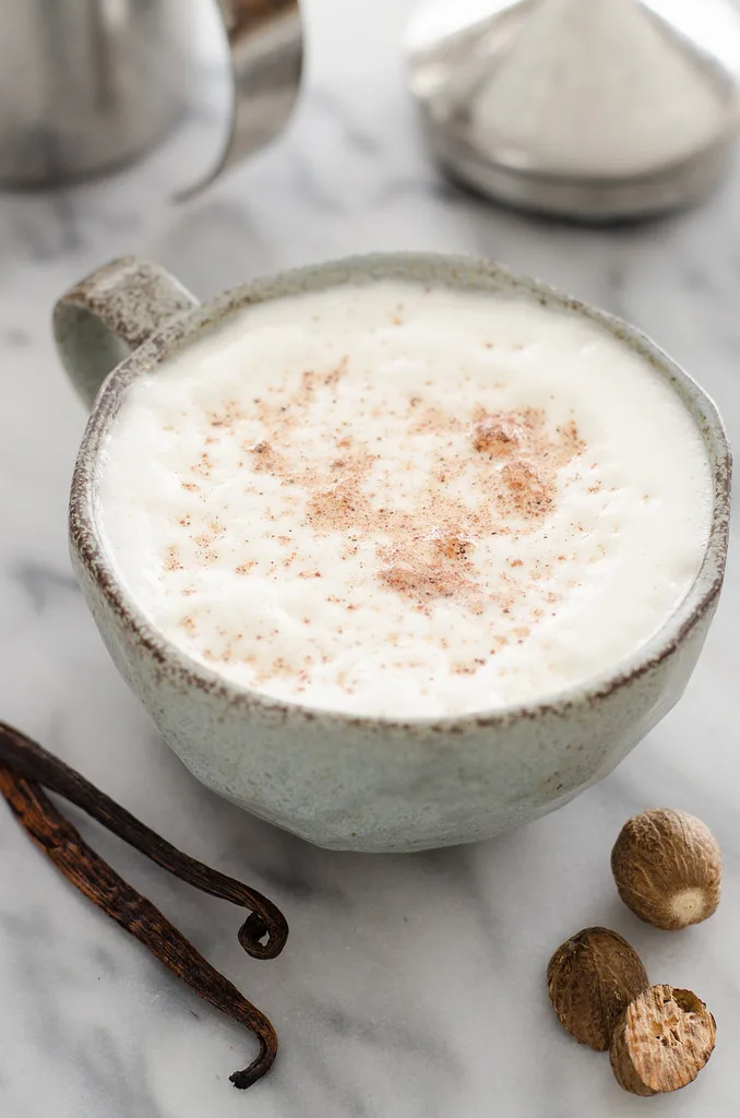 Eggnog Frothed Milk | Buttered Side Up