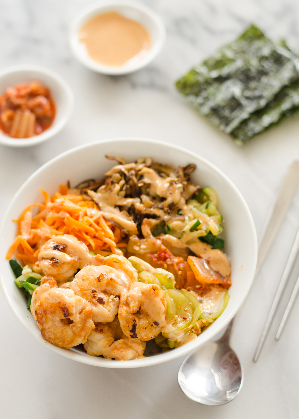 Spicy Korean Shrimp Rice Bowl Recipe