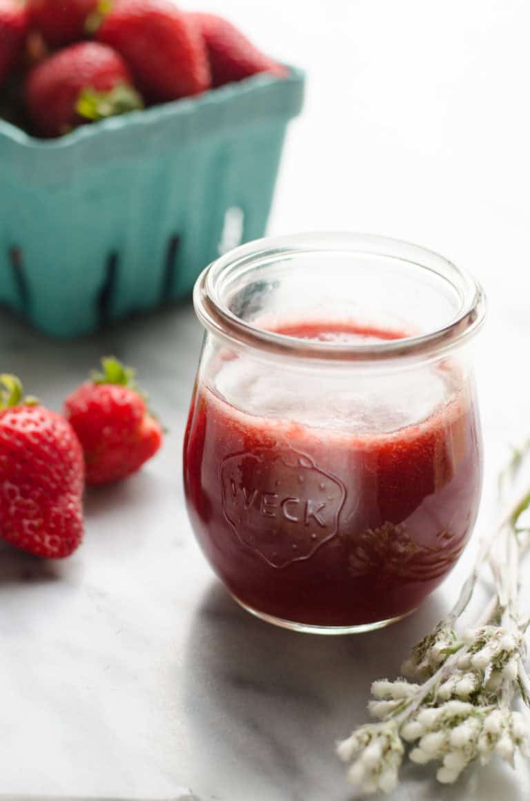 Homemade Strawberry Syrup for Strawberry Milk