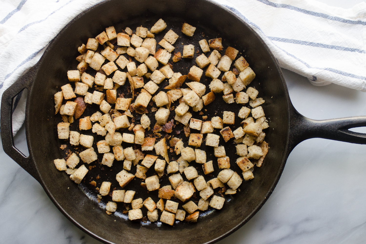 How to Make Croutons Over the Stove