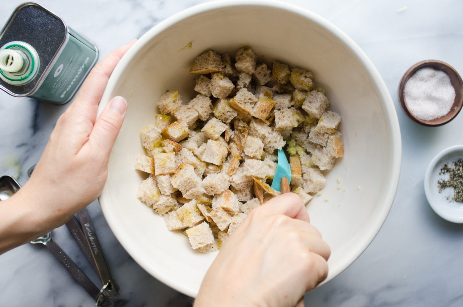 How to Make Croutons Over the Stove