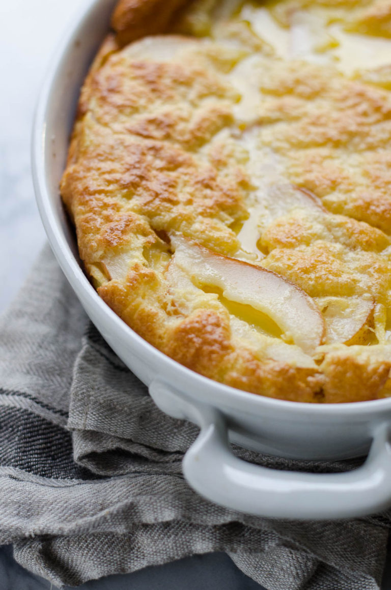Pear Dutch Baby/German Pancake