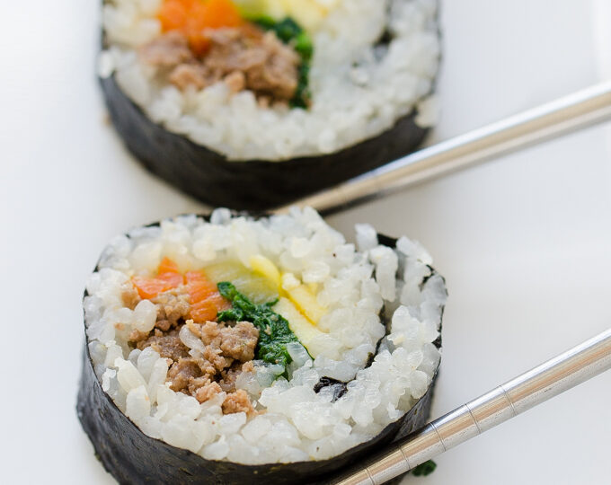 Ground Beef Gimbap 김밥 AKA Korean Sushi