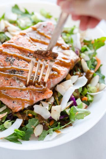 Thai Peanut Salmon Salad