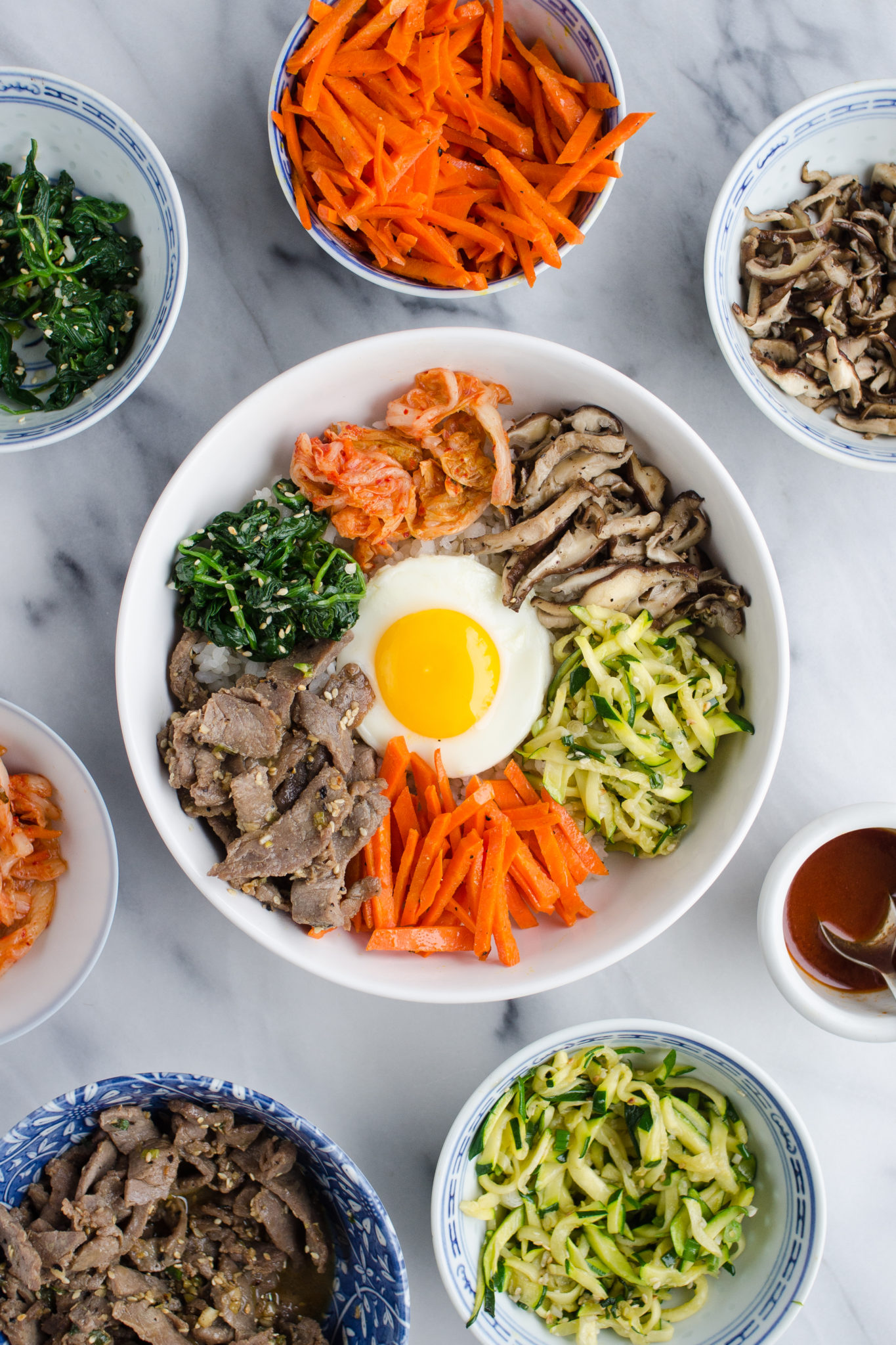 Bibimbap (비빔밥) Korean Mixed Rice Recipe Buttered Side Up