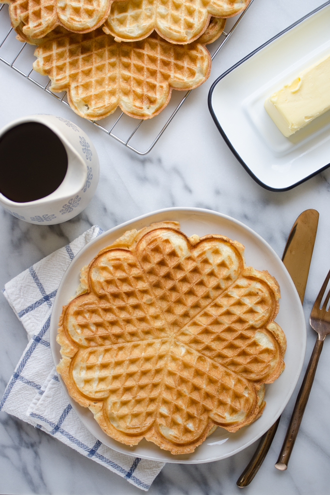 Overnight Sourdough Waffles