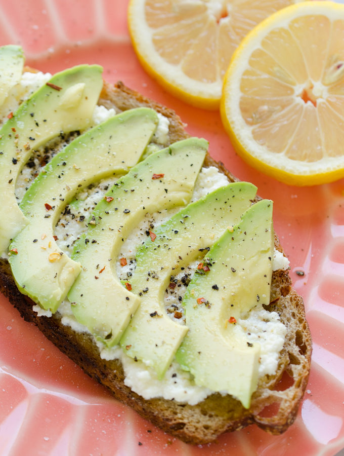 Ricotta Avocado Toast - an easy and delicious breakfast idea!