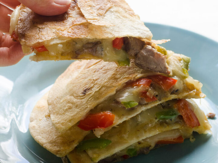 Philly Cheesesteak Quesadillas recipe