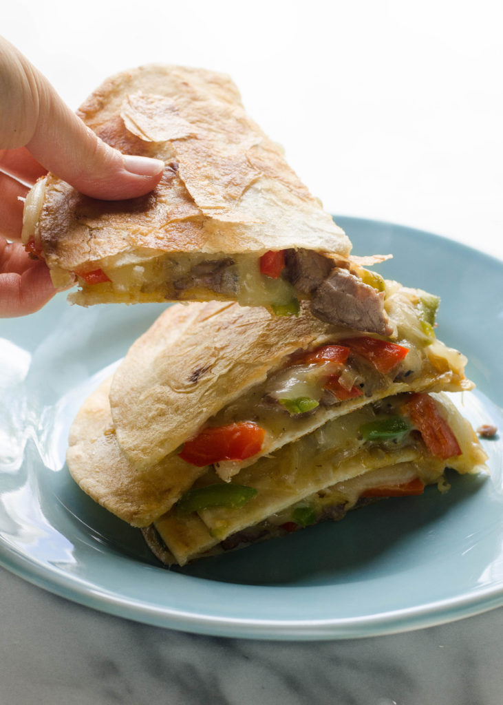 Philly Cheesesteak Quesadillas recipe