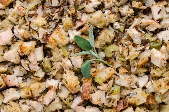 Chicken Wild Rice Stuffing Casserole