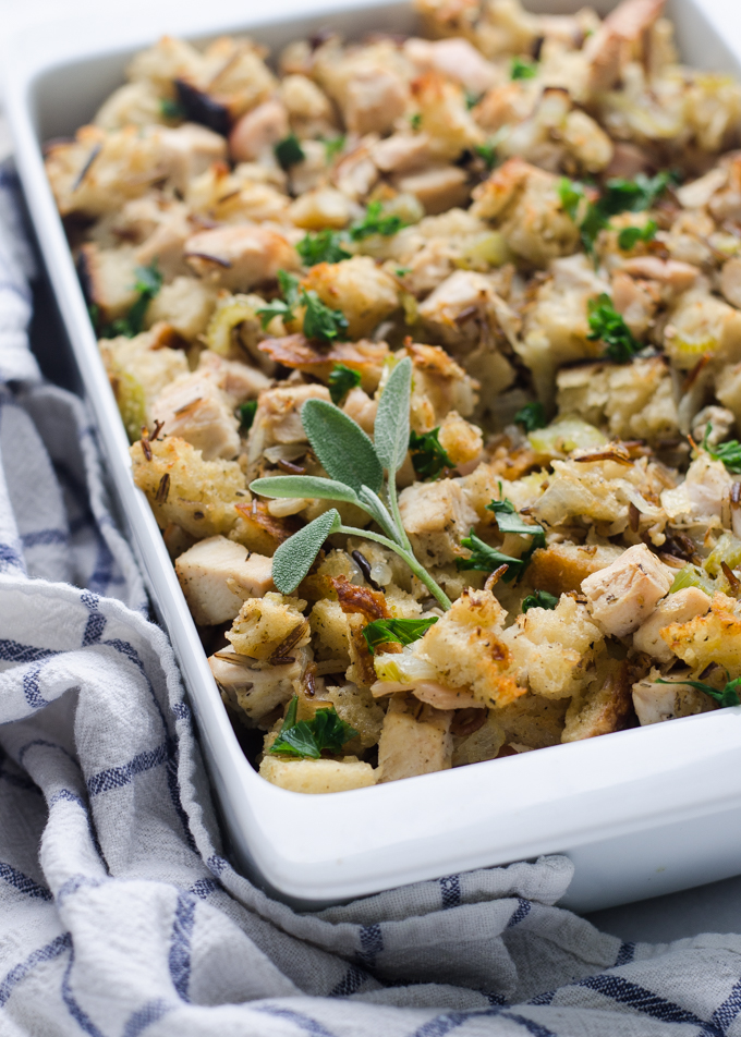 Chicken Wild Rice Stuffing Casserole