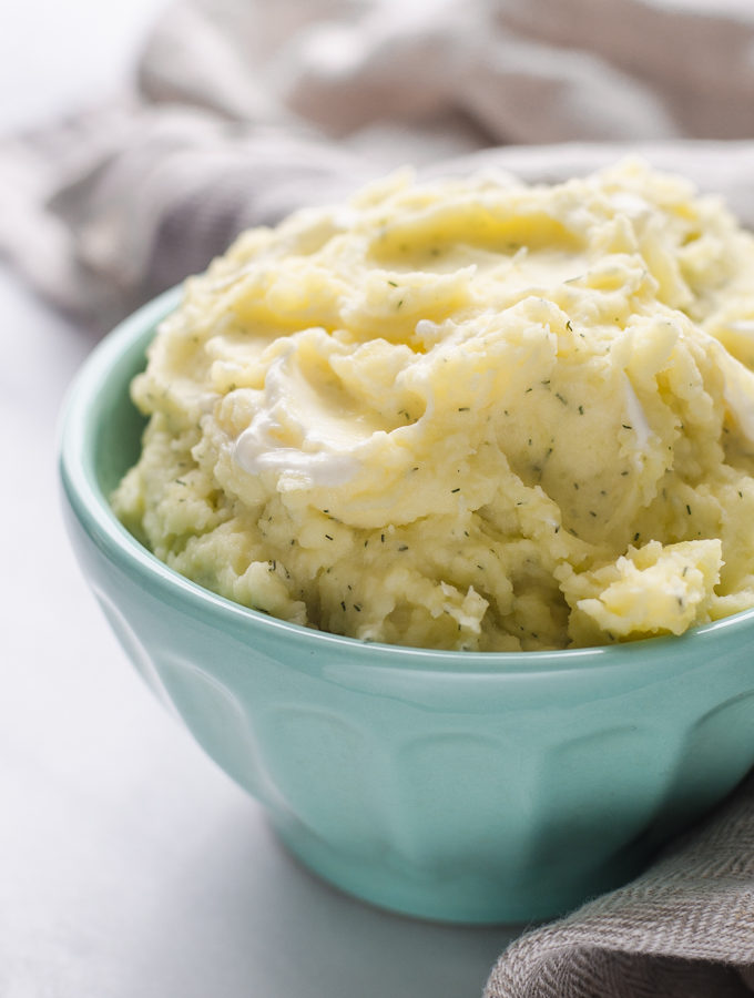 Sour Cream and Dill Mashed Potatoes