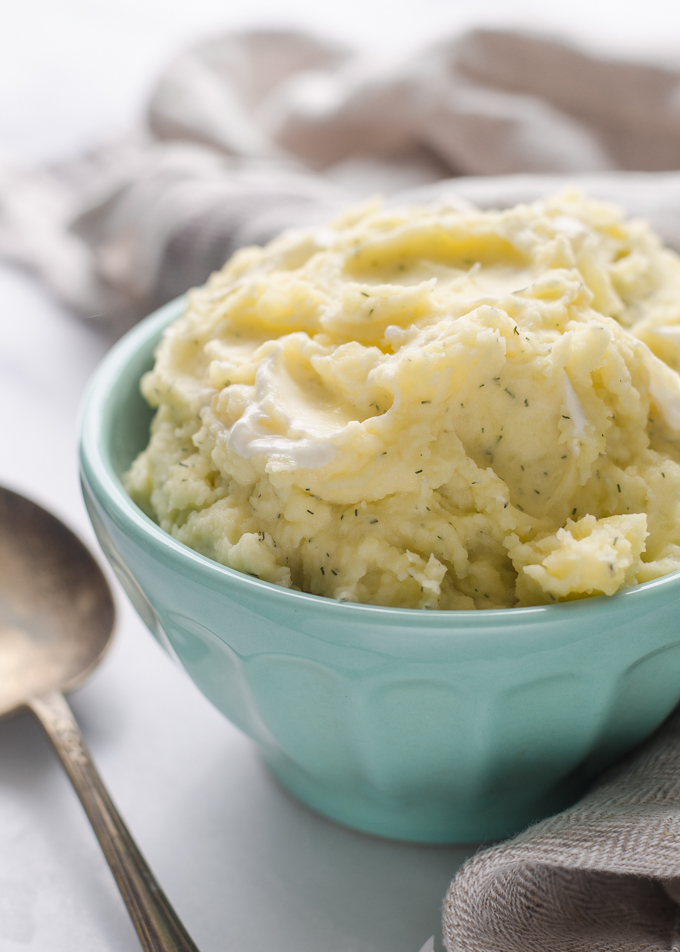 Sour Cream and Dill Mashed Potatoes