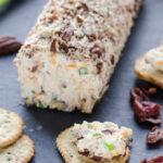 Healthy Cranberry Pecan Cheeseball Recipe - Gluten Free and all-natural!