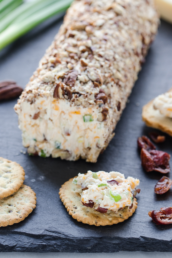 Healthy Cranberry Pecan Cheeseball Recipe - Gluten Free and all-natural!