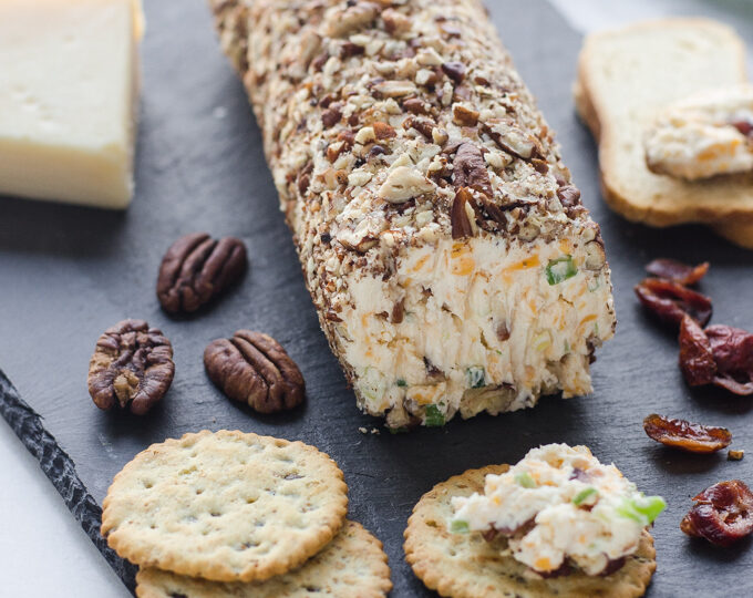 Healthy Cranberry Pecan Cheeseball Recipe - Gluten Free and all-natural!