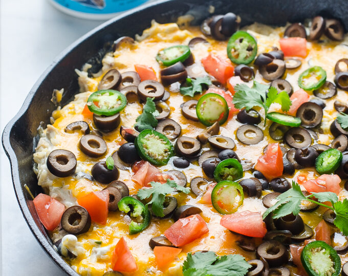 Sour Cream Chicken Enchilada Skillet