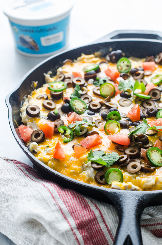 Sour Cream Chicken Enchilada Skillet