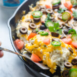 Sour Cream Chicken Enchilada Skillet