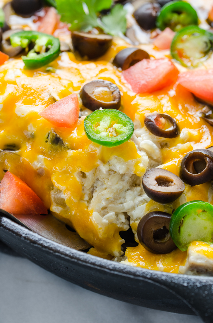 Sour Cream Chicken Enchilada Skillet