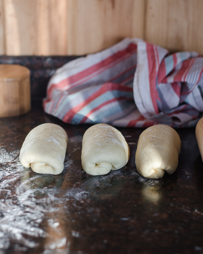 Letting the sourdough sandwich bread dough rest.