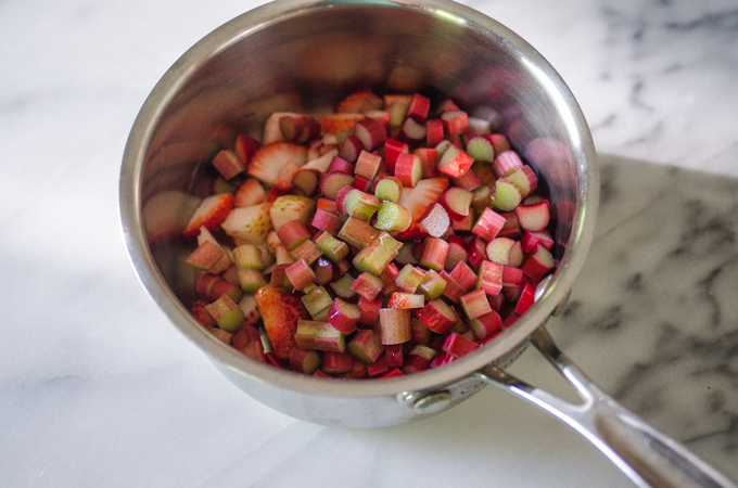 Strawberry rhubarb compote.