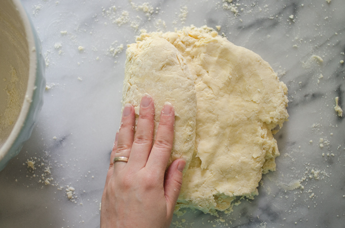 Folding the dough, part 1.